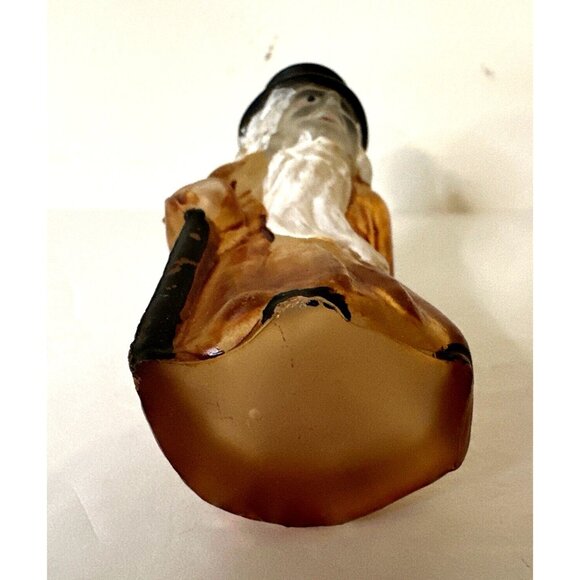 Rare Glass EBENEZER SCROOGE Tree Light Up Cover Old World Christmas Ornament VTG - Picture 5 of 7